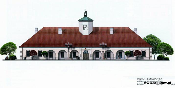Koncepcja modernizacji ratusza w staszowie