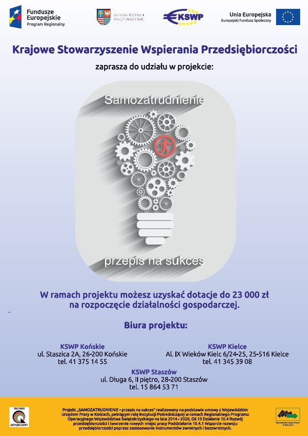 na zdjęciu plakat dotyczący projektu