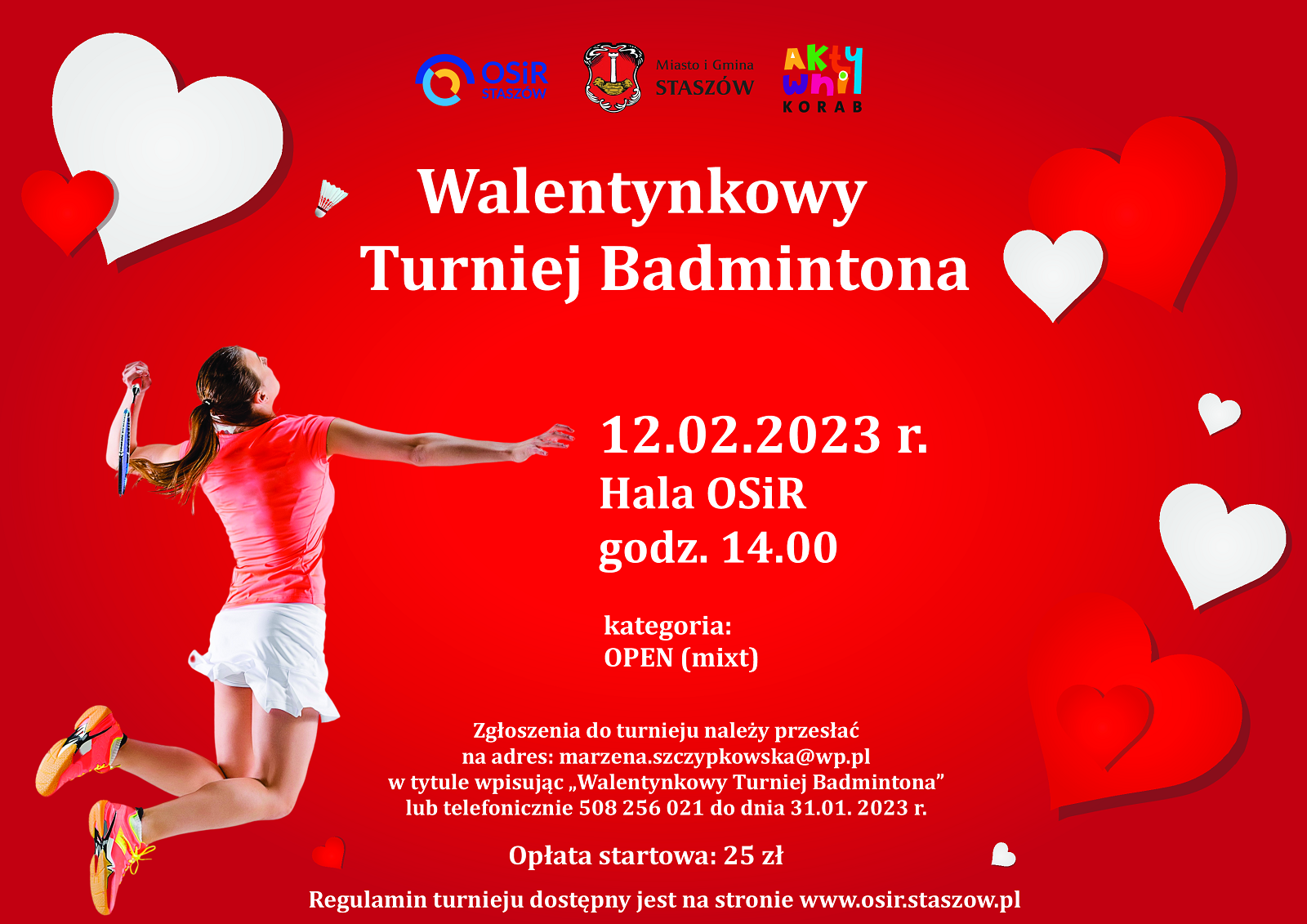 Walentynkowy Turniej Badmintona