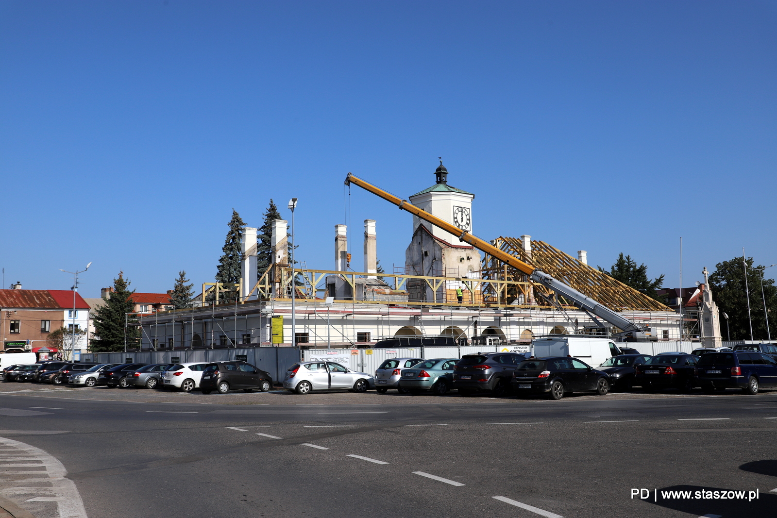 Remont staszowskiego Ratusza w toku