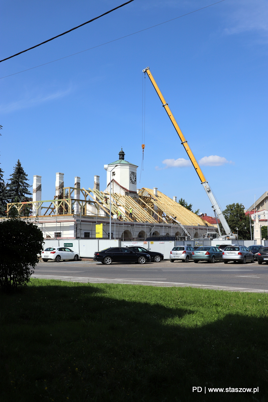Remont staszowskiego Ratusza w toku