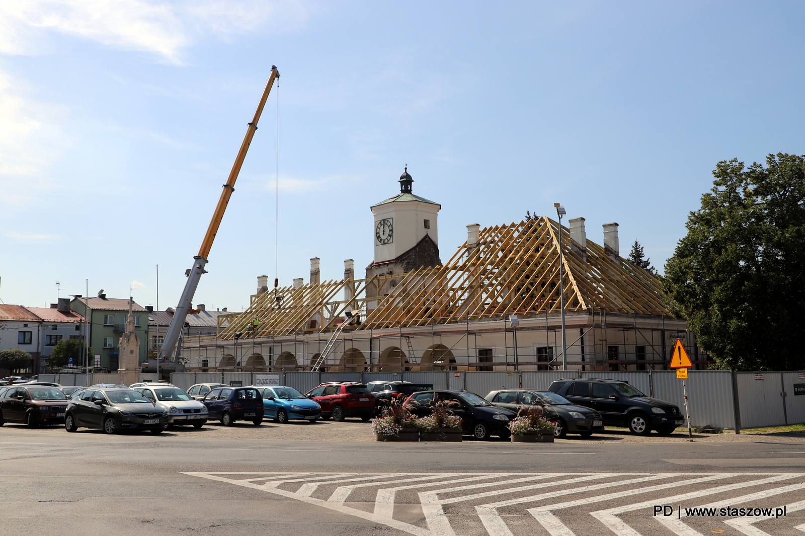 Remont staszowskiego Ratusza w toku