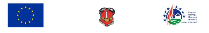 na zdjęciu banner z logo Programu Rozwoju Obszarów Wiejskich i Unii Europejskiej