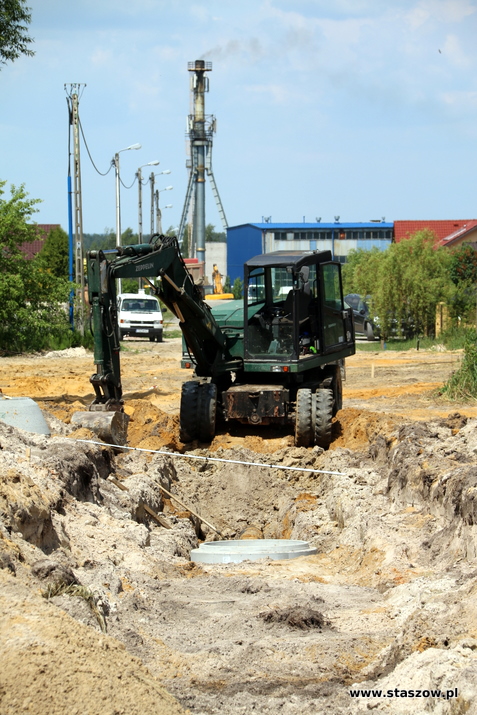 na zdjęciu prace na osiedlu Małopolskie