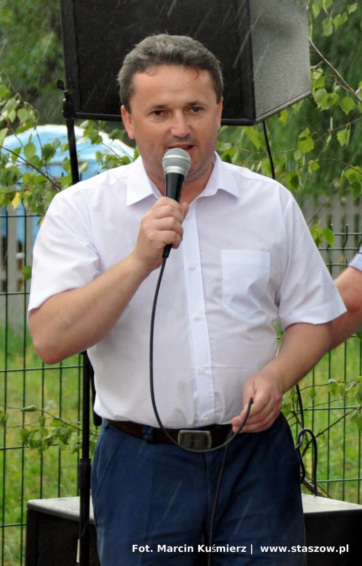 Burmistrz leszek Kopeć podziękował za zaproszenie oraz kultywanie tradycji dożynkowych